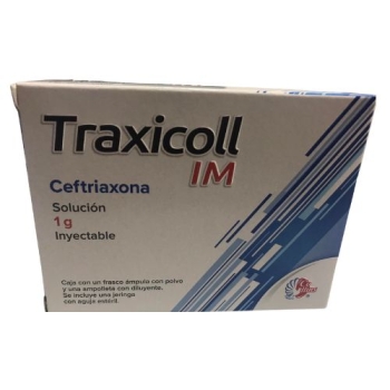 TRAXICOLL IM 1G 3.5ML SOL INJ WITH SYRINGE (Ceftriaxone) - This product is available only to customers within Mexico