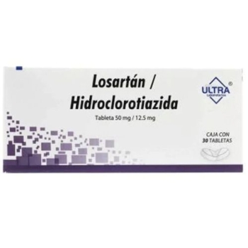 LOSARTAN (HIDROCLOROTIAZIDA) 50MG/12.5MG 30TABLETAS