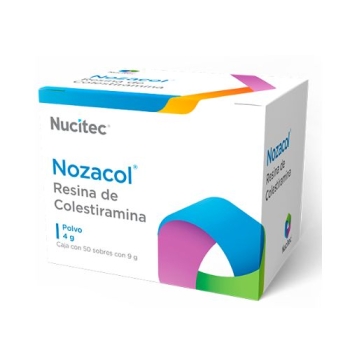 NOZACOL (Resina de Colestiramina) c/50 SOBS 9G POLVO 4G