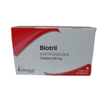 BIOTRIL (ERITROMICINA) 500MG 20TABS