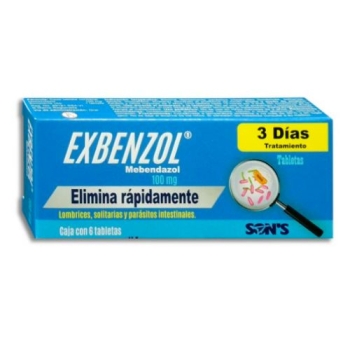 EXBENZOL (MEBENDAZOLE) 100MG 6TABS