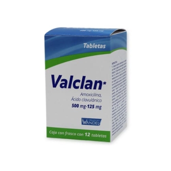 VALCLAN (AMOXICILINA / ACIDO CLAVULANICO) 500MG / 125MG 12TABS