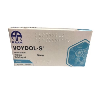 VOYDOL-S (KETOROLACO) 30MG 4 TABLETAS SUBLINGUAL