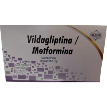 VILDAGLIPTINA / METFORMINA  50MG / 850MG 60 TABS