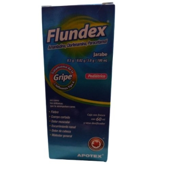 FLUNDEX (AMANTADINE, CHLORPHENAMINE, PARACETAMOL) SYRUP 60 ML - THIS PRODUCT IS ONLY AVAILABLE IN MEXICO