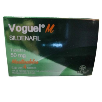VOGUEL M (SILDENAFIL) 50MG 4 TABLETAS MASTICABLES