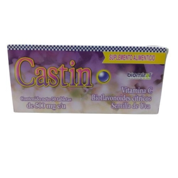 CASTING (VITAMIN C, CITRUS BIOFLAVONOIDS, GRAPE SEED) 500 MG 50 TAB