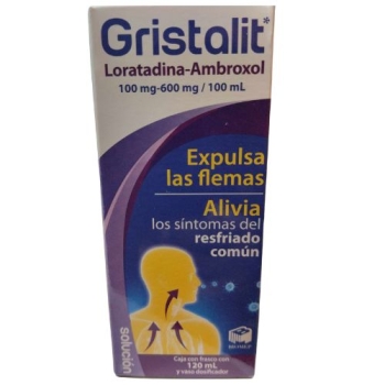 GRISTALIT SOLUTION (LORATADINE-AMBROXOL) 120ML - THIS PRODUCT IS ONLY AVAILABLE IN MEXICO