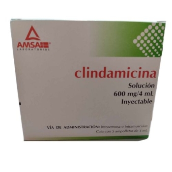 CLINDAMICIN 600MG/4ML 5 VIALS - THIS PRODUCT IS ONLY AVAILABLE IN MEXICO