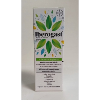 IBEROGAST ORAL SOLUTION 20 ML (PLANT MIXTURE) *THIS PRODUCT IS ONLY AVAILABLE IN MEXICO