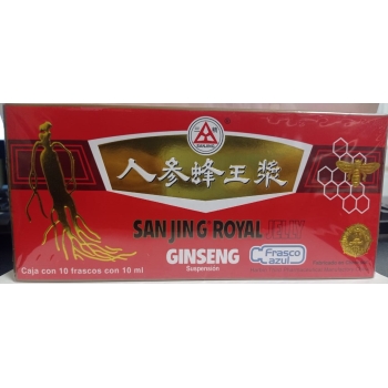Suspensión Sanjing Royal Jelly Ginseng 40 Frascos con 10 ml *THIS PRODUCT IS ONLY AVAILABLE IN MEXICO