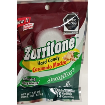 ZORRITONE GINGER C/15 SOLID CANDY 1.85OZ