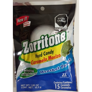 ZORRITONE MENTHOL POWER C/15 SOLID CANDY