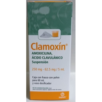 CLAMOXIN (AMOXICILIN/AC.CLAVULANIC) 250MG-62.5MG/5ML 60ML SUSPENSION