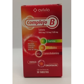 B COMPLEX B1,B6,B12 30 AVIVIA TABLETS