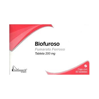 BIOFUROSO (FERROUS FUMARATE) 200MG 50 TABLETS