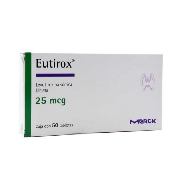 EUTIROX (Levothyroxine) 25MCG 50TAB