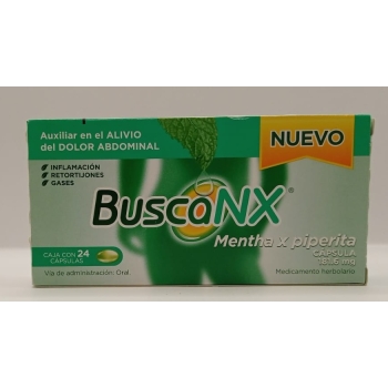 BUSCANX 181.6MG (MENTHA X PIPERITA) WITH 24 CAPSULES