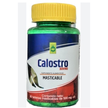 CALOSTRO BOVINO 500MG 60 TABLETAS MASTICABLE