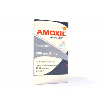 AMOXIL (AMOXICILLIN) SUSPENSION 75ML 500MG *This product is available only to customers within Mexico