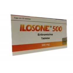 ILOSONE (ERYTHROMYCIN) 500MG 20PILLS