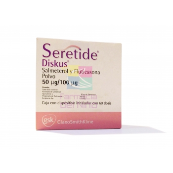 SERETIDE DISKUS (SALMETEROLY FLUTICASONA) 50/100MG 60DOSIS