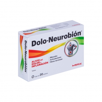 DOLO-NEUROBION (Diclofenaco, Tiamina, Piridoxina y Cianocobalamina) 20TAB