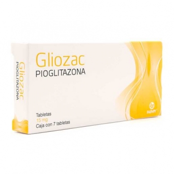 GLIOZAC (PIOGLITAZONE) 15MG 7 TABLETS