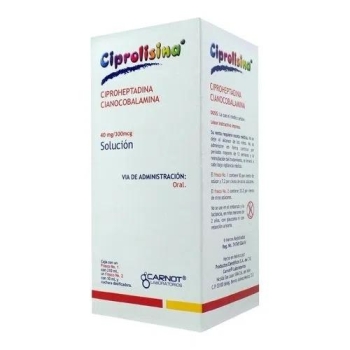 CIPROLISINA (CYPROHEPTADINE / CYANOCOBALAMIN) SOLUTION *THIS PRODUCT CAN´T BE SHIPPED OUT OF MEXICO*