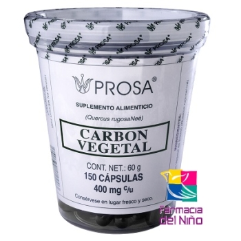 VEGETABLE CARBON (Prosa) 400MG WITH 150 CAPSULES
