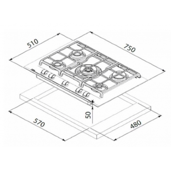 Parrilla a Gas TEKA GZC 85330 XBB Código 112570058 - Tienda Teka On