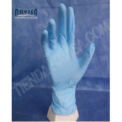 GUANTE DE NITRILO SIN POLVO DESECHABLE, UNIDAD C/100 PZ.